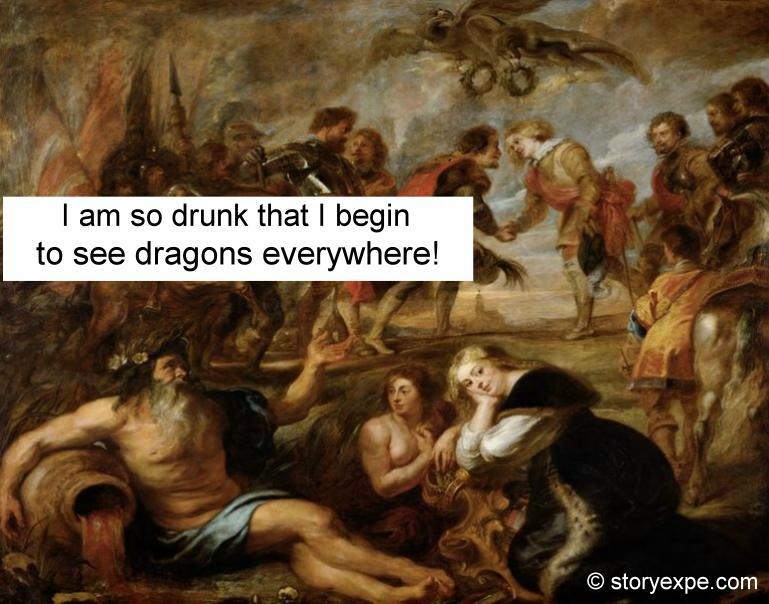 I am so drunk that I begin to see