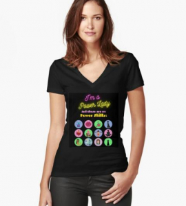 Power lady t-shirt black