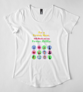 Power mom t-shirt white