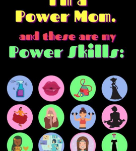 Power mom background black
