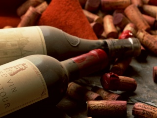 Old wine bottle