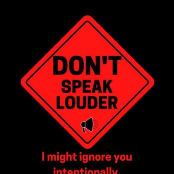 Don't speak louder red