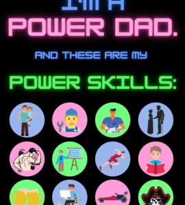 Power dad background black