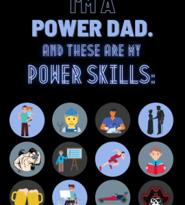 Power dad background black