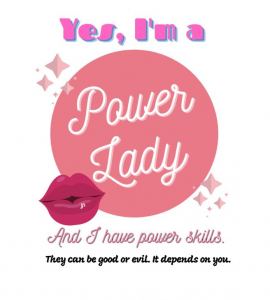 Power lady pink / white