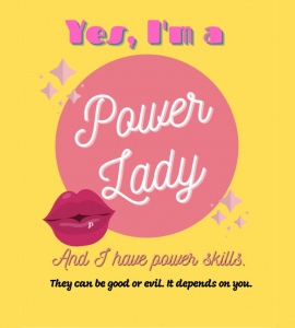 Power lady pink and yellow