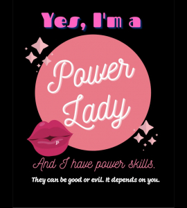 Power lady pink and black