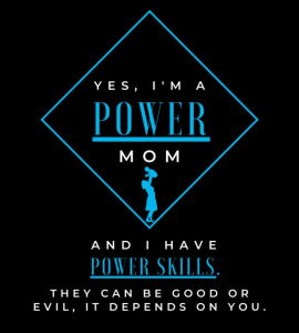 Power mom blue and black