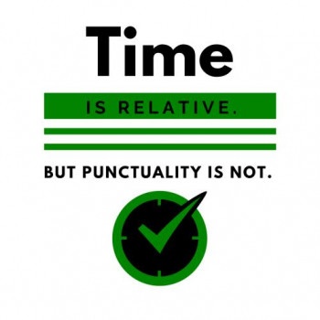Time is relative - white green